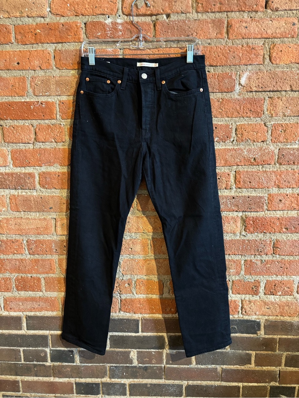 Levi’s Classic Wedgie Straight leg Black Dyed Jeans